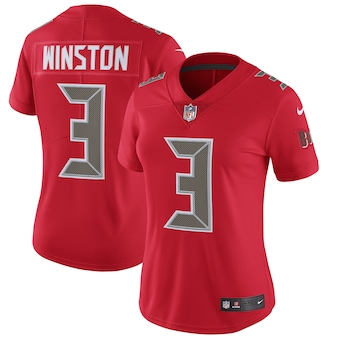 womens nike jameis winston red tampa bay buccaneers finished
